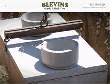 Tablet Screenshot of blevinsseptic.net